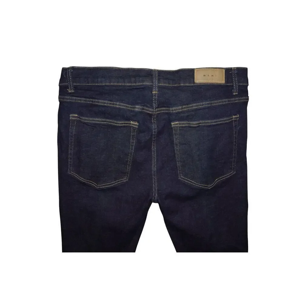MNML Skeleton Bone Patch Jeans Men’s Size 38 – Dark Wash Denim